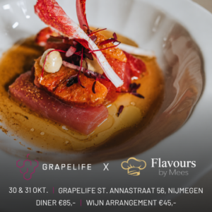 Tickets POP-UP Restaurant Flavours by Mees x Grapelife