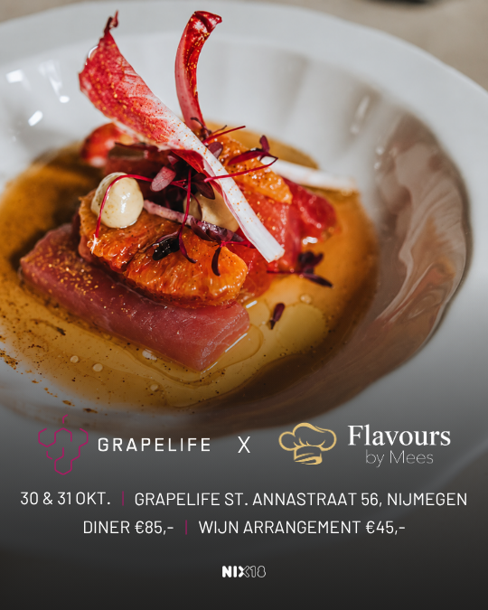 Tickets POP-UP Restaurant Flavours by Mees x Grapelife